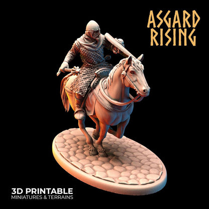 3D Printed Asgard Rising Medieval Calvary Set 28mm - 32mm Ragnarok D&D