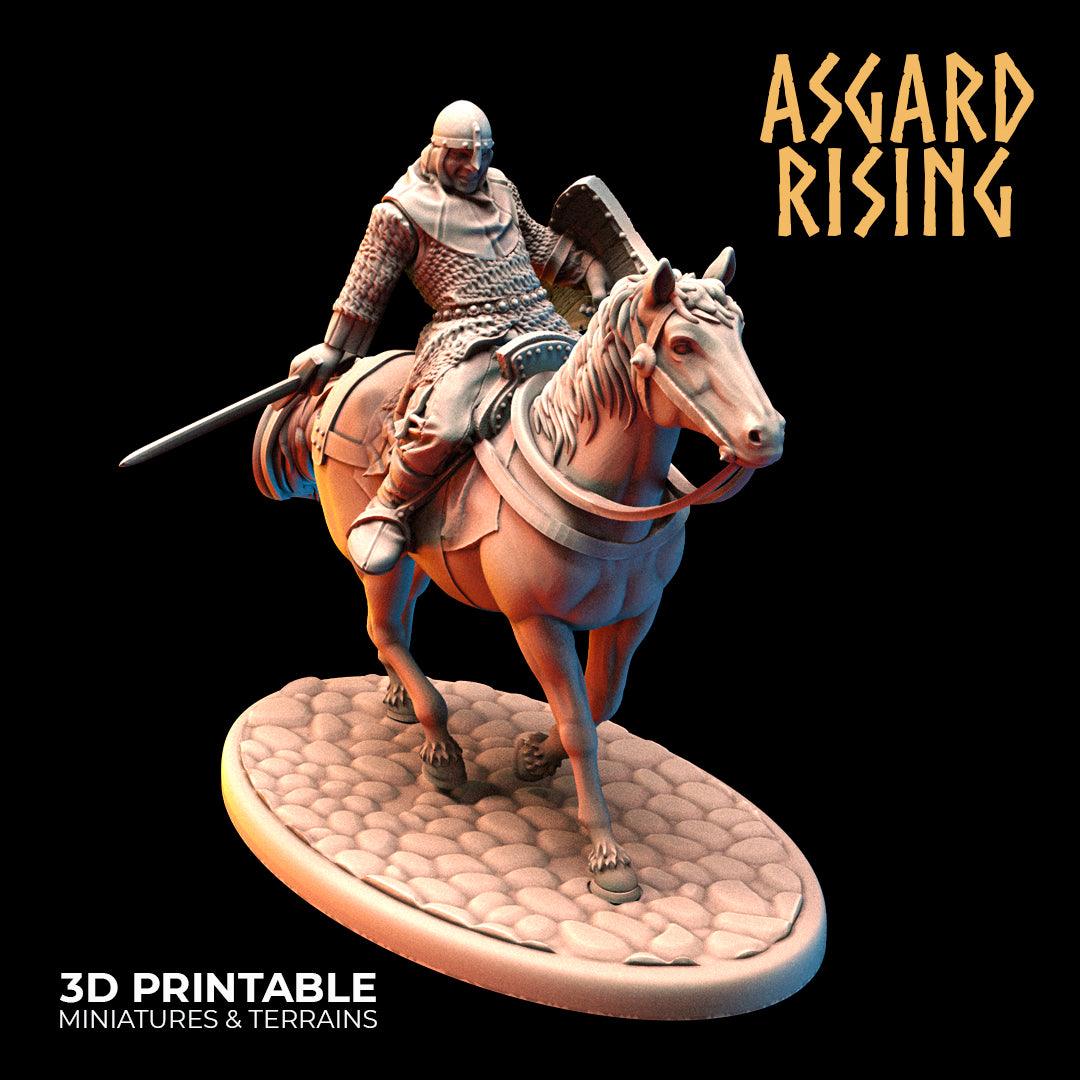 3D Printed Asgard Rising Medieval Calvary Set 28mm - 32mm Ragnarok D&D