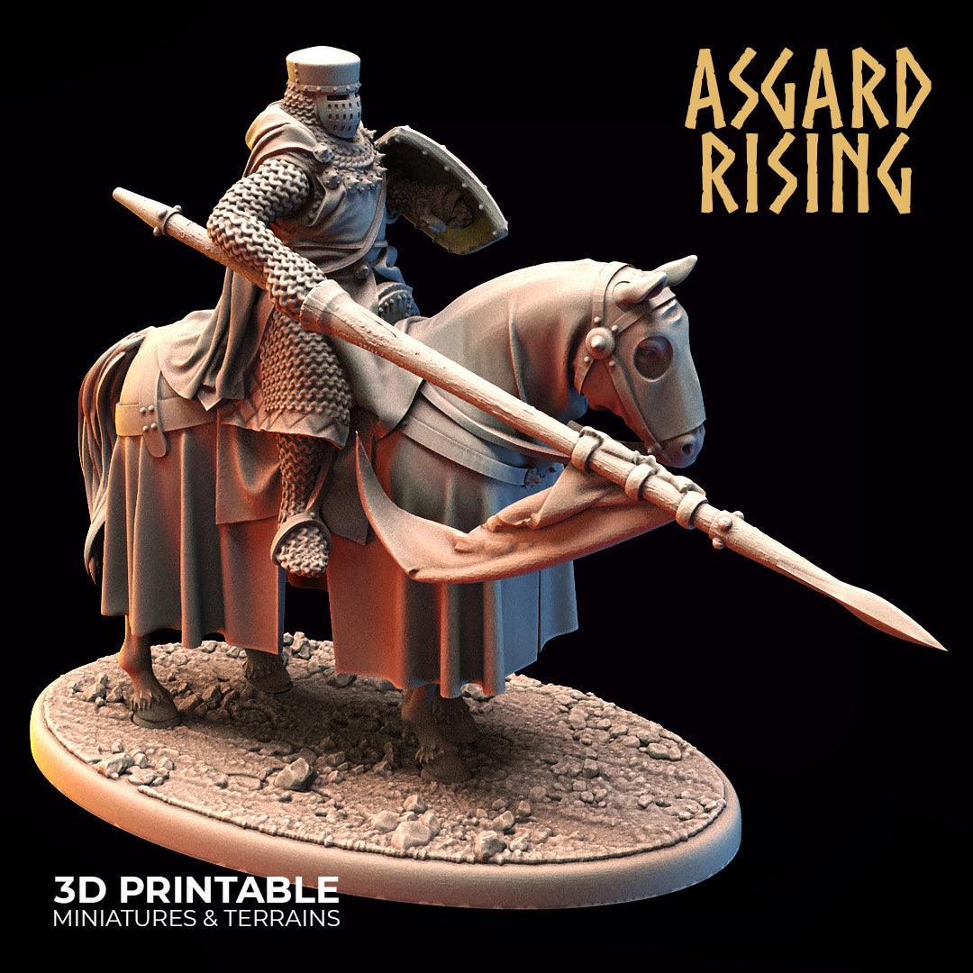 3D Printed Asgard Rising Medieval Heavy Calvary Set 28mm - 32mm Ragnarok D&D