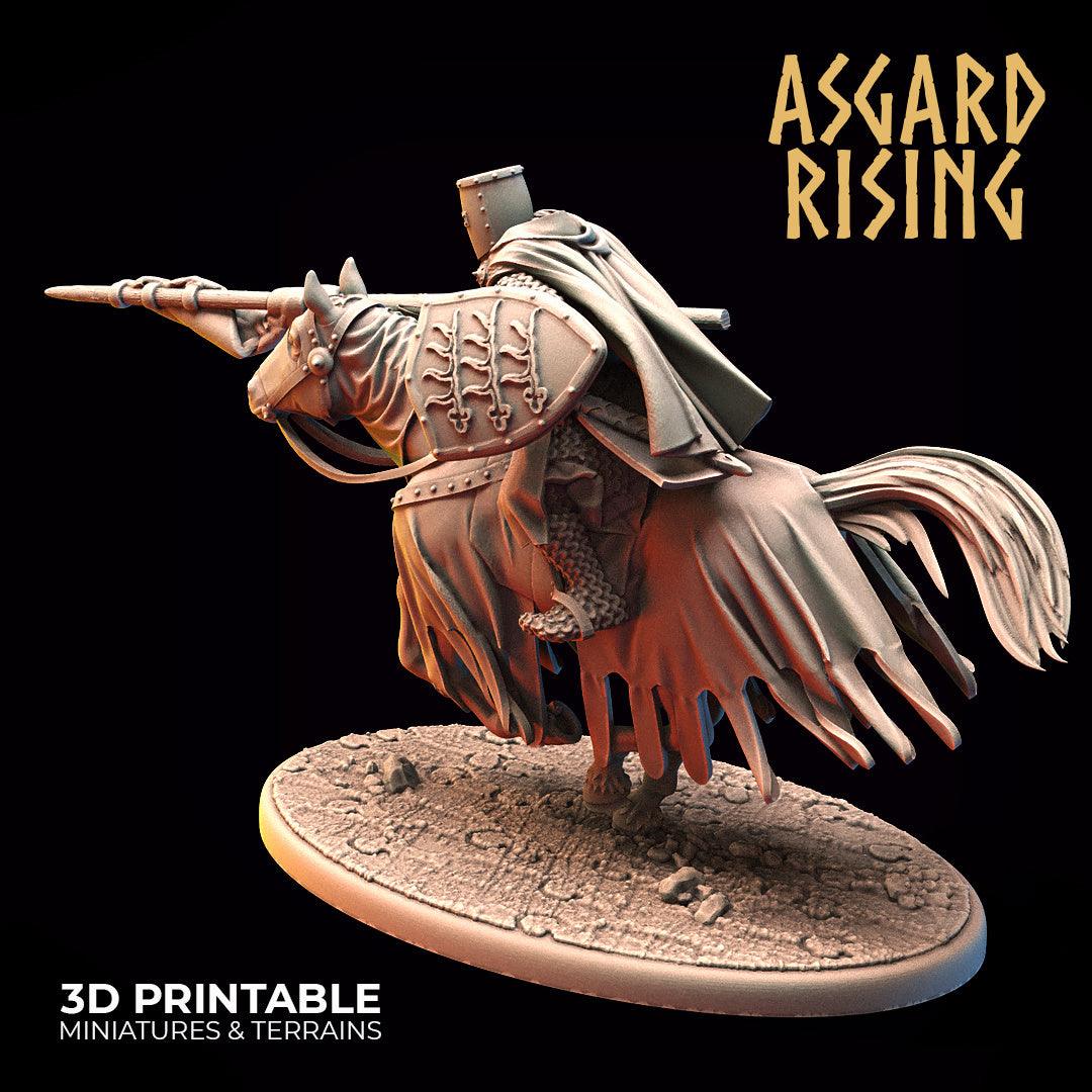 3D Printed Asgard Rising Medieval Heavy Calvary Set 28mm - 32mm Ragnarok D&D