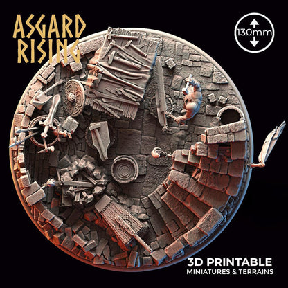 3D Printed Asgard Rising Riddle of Steel Diorama Blacksmith 28mm 32mm Ragnarok D&D