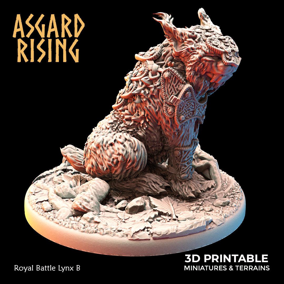 3D Printed Asgard Rising Royal Battle Lynxes 28 32 mm Wargaming DnD