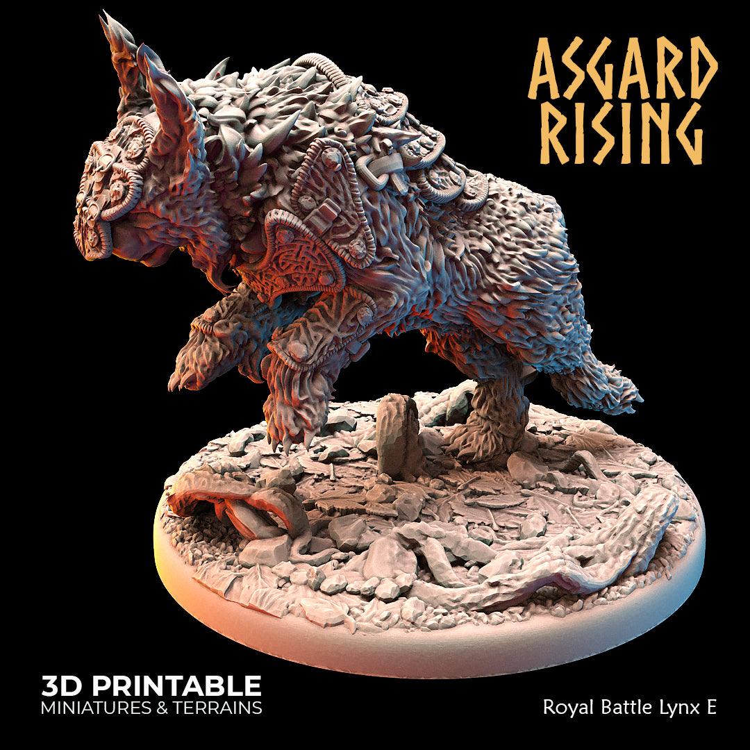 3D Printed Asgard Rising Royal Battle Lynxes 28 32 mm Wargaming DnD