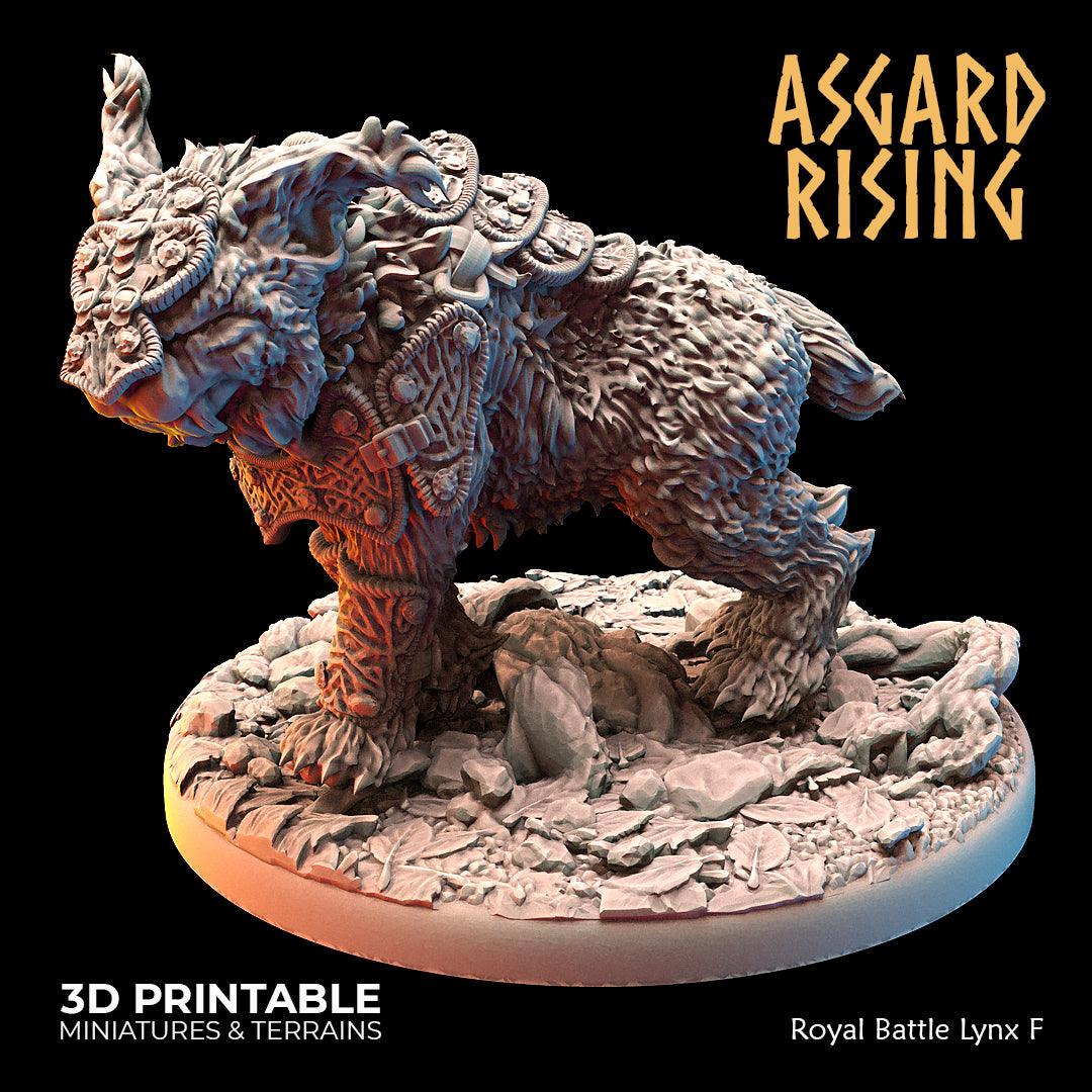 3D Printed Asgard Rising Royal Battle Lynxes 28 32 mm Wargaming DnD