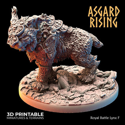 3D Printed Asgard Rising Royal Battle Lynxes 28 32 mm Wargaming DnD