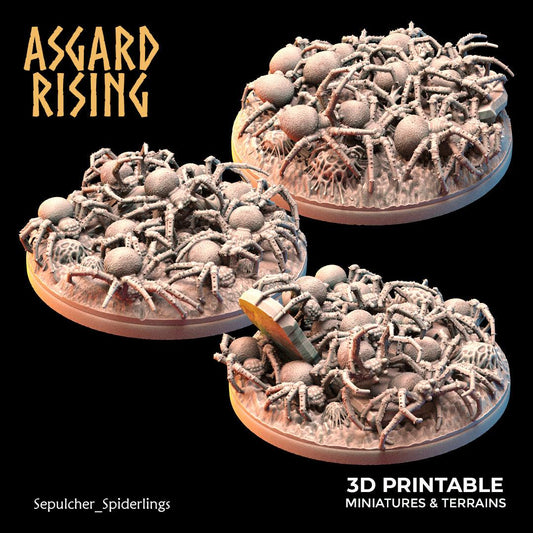 3D Printed Asgard Rising Sepulcher Spiderlings 28 32 mm Wargaming DnD