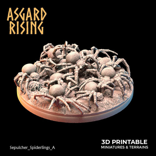 3D Printed Asgard Rising Sepulcher Spiderlings 28 32 mm Wargaming DnD