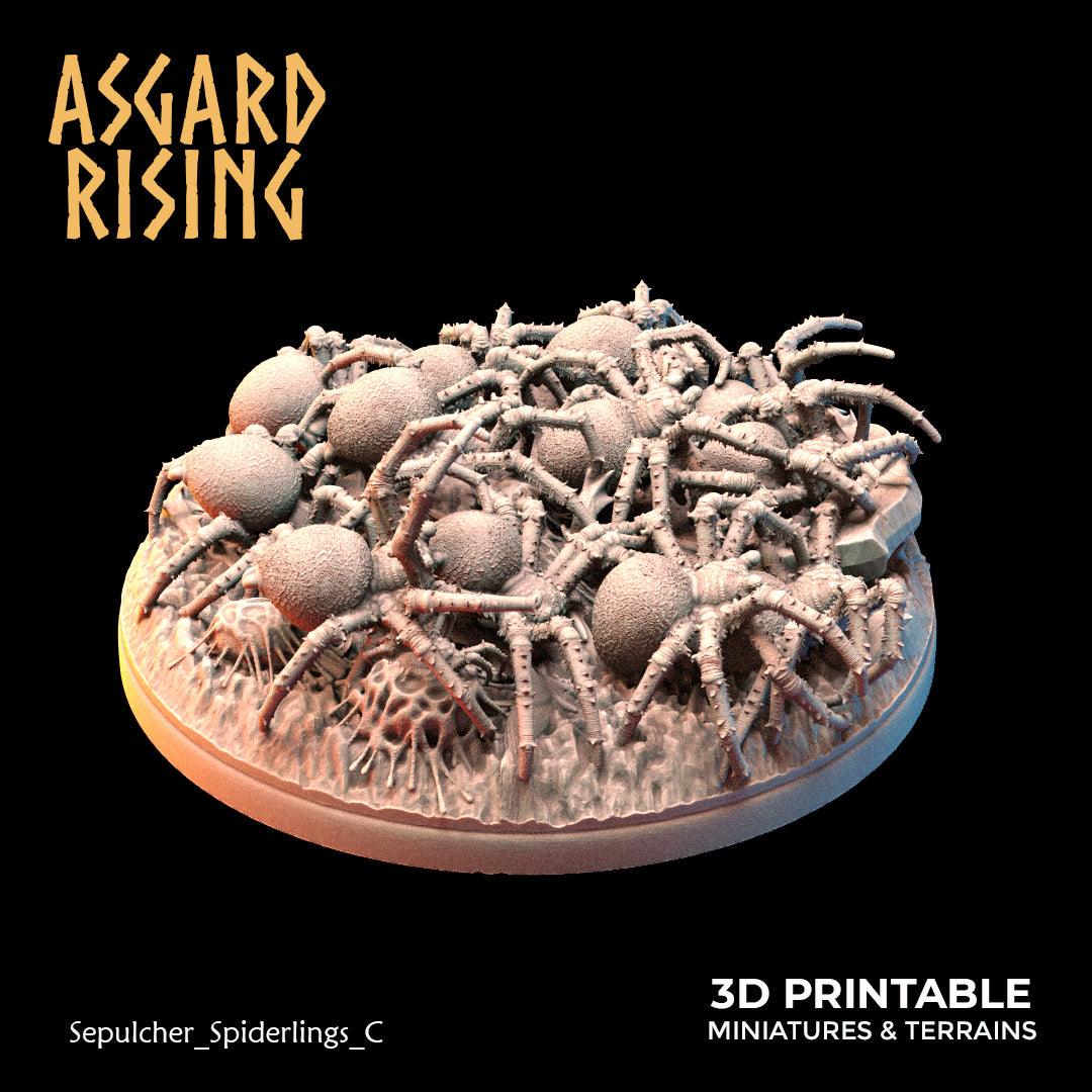 3D Printed Asgard Rising Sepulcher Spiderlings 28 32 mm Wargaming DnD