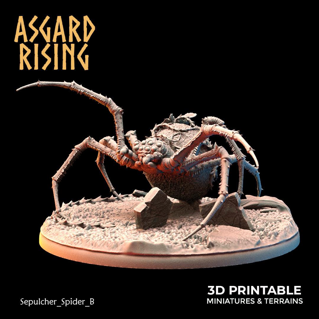 3D Printed Asgard Rising Sepulcher Spiders 28 32 mm Wargaming DnD