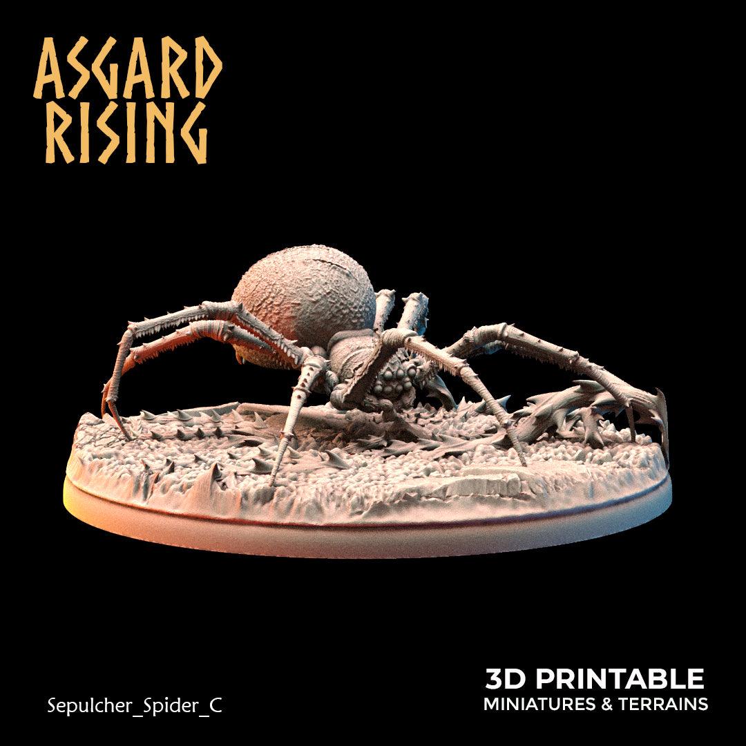 3D Printed Asgard Rising Sepulcher Spiders 28 32 mm Wargaming DnD