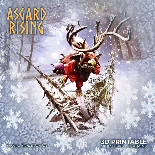 3D Printed Asgard Rising Shanta, Bringer of Joy 28 32 mm Wargaming DnD