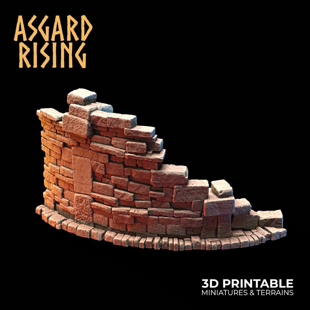 3D Printed Asgard Rising Small Ruins 28 32 mm Wargaming DnD
