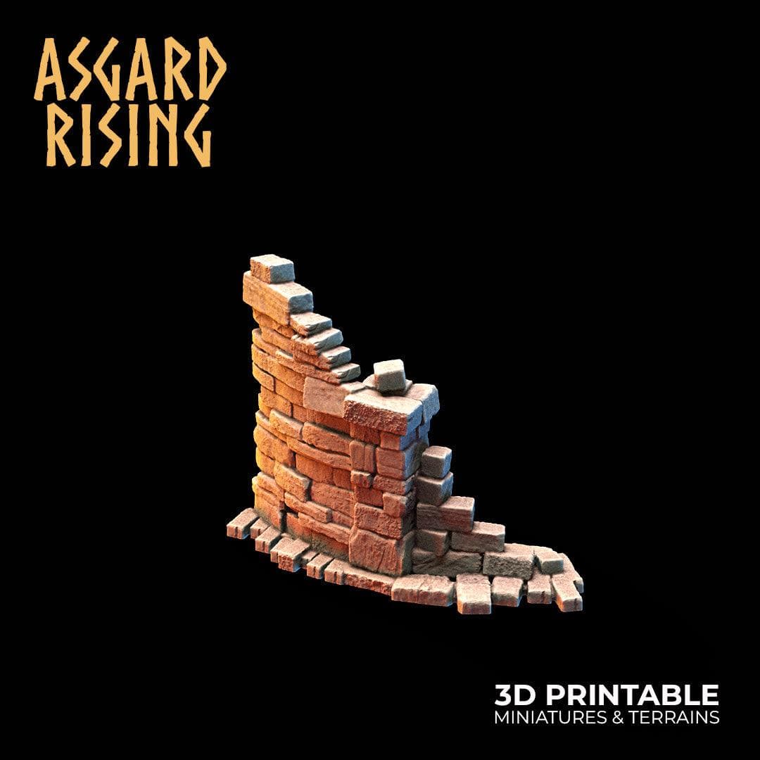 3D Printed Asgard Rising Small Ruins 28 32 mm Wargaming DnD