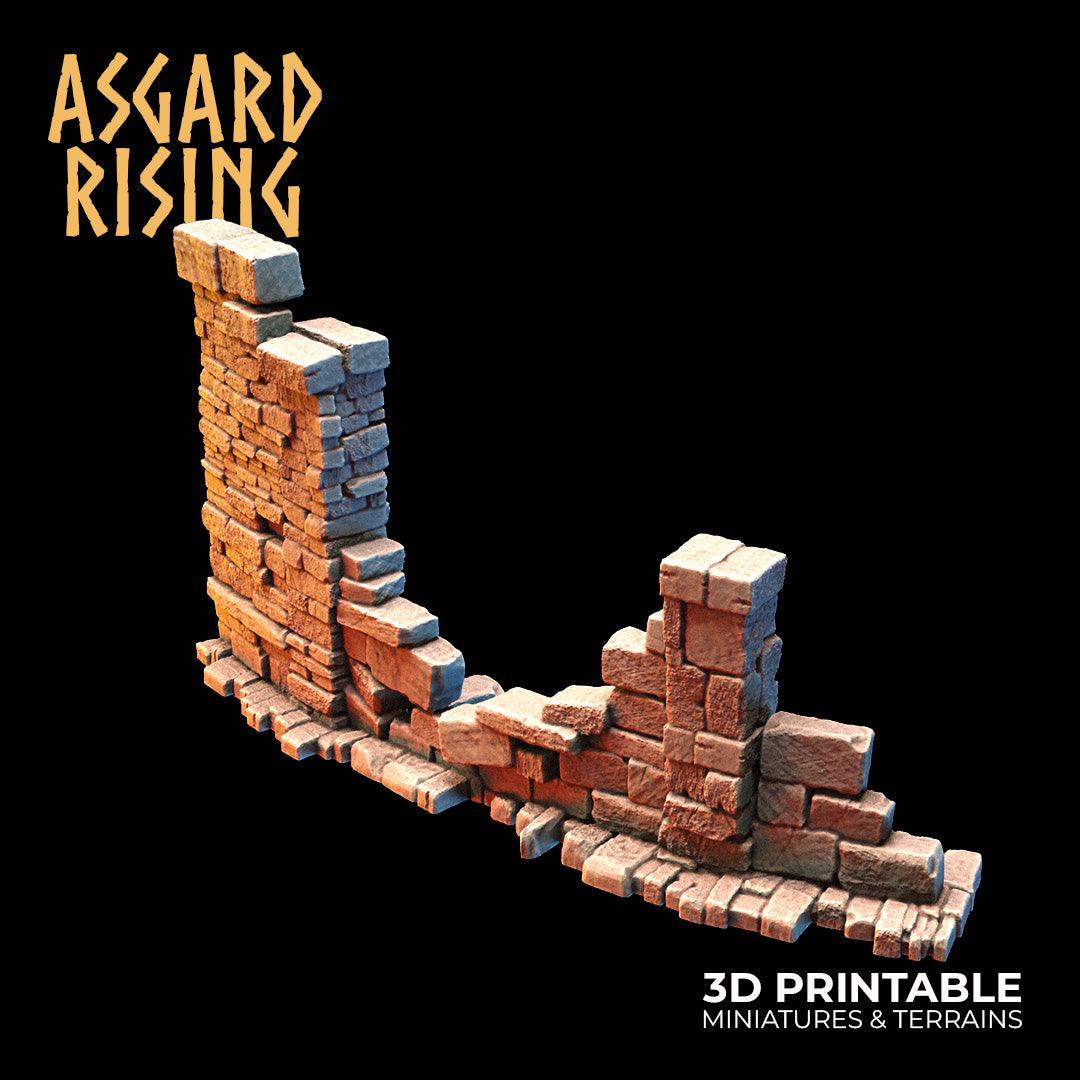 3D Printed Asgard Rising Small Ruins 28 32 mm Wargaming DnD