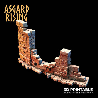 3D Printed Asgard Rising Small Ruins 28 32 mm Wargaming DnD