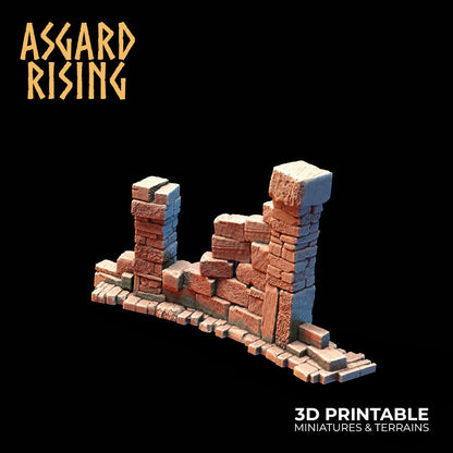 3D Printed Asgard Rising Small Ruins 28 32 mm Wargaming DnD