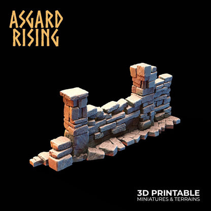 3D Printed Asgard Rising Small Ruins 28 32 mm Wargaming DnD