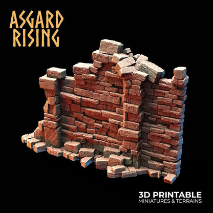 3D Printed Asgard Rising Small Ruins 28 32 mm Wargaming DnD
