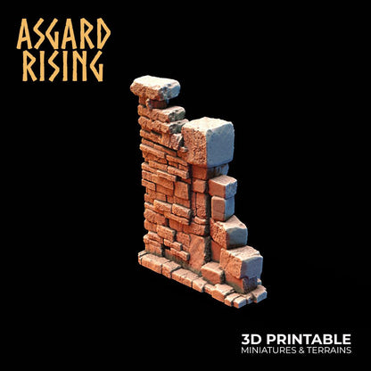 3D Printed Asgard Rising Small Ruins 28 32 mm Wargaming DnD