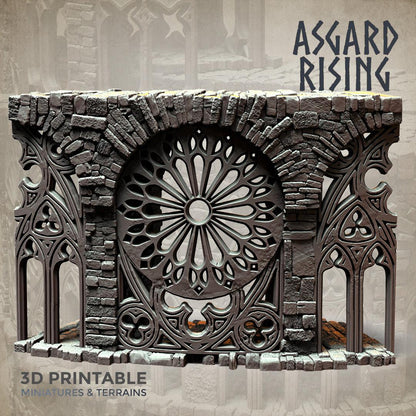 3D Printed Asgard Rising Stone Construction Ruins Modular Set 28mm - 32mm Ragnarok D&D