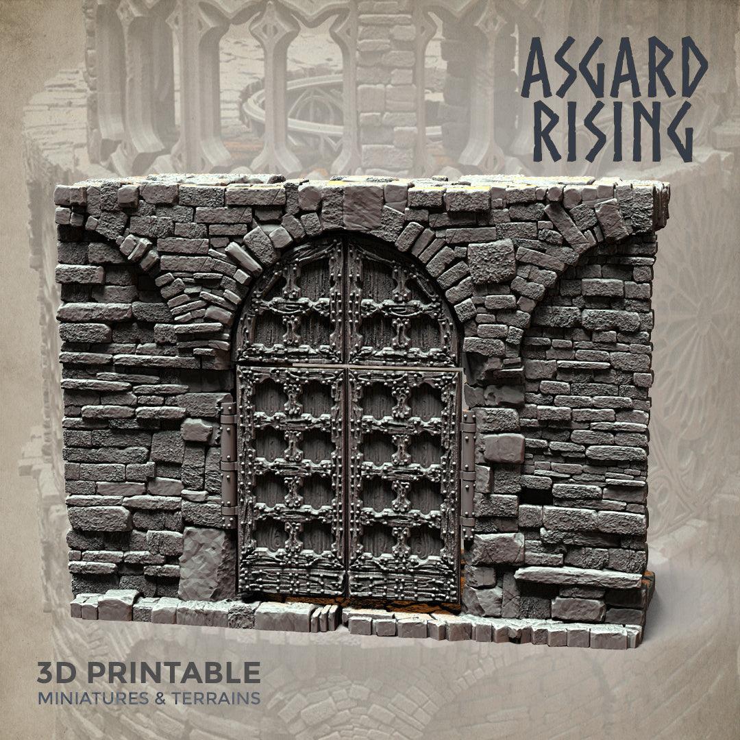 3D Printed Asgard Rising Stone Construction Ruins Modular Set 28mm - 32mm Ragnarok D&D
