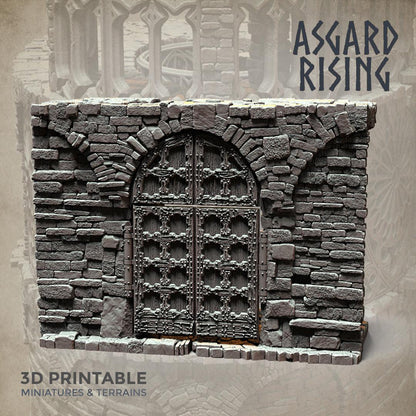 3D Printed Asgard Rising Stone Construction Ruins Modular Set 28mm - 32mm Ragnarok D&D