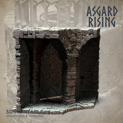 3D Printed Asgard Rising Stone Construction Ruins Modular Set 28mm - 32mm Ragnarok D&D
