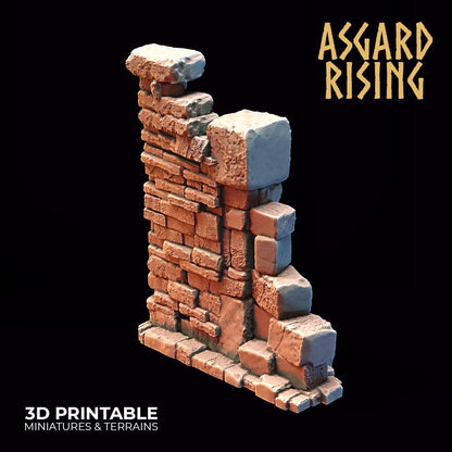 3D Printed Asgard Rising Stone Construction Ruins Small Ruins Set 28mm - 32mm Ragnarok D&D