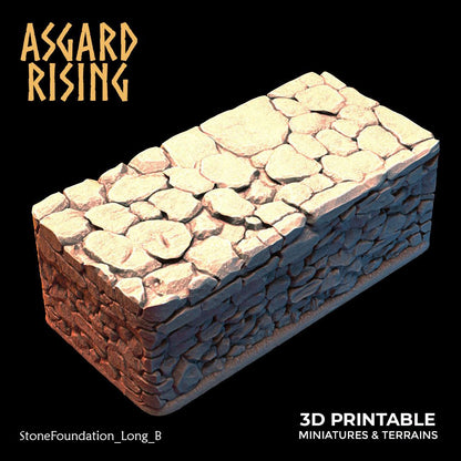 3D Printed Asgard Rising Stone Foundation 28 32 mm Wargaming DnD