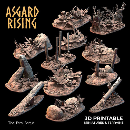 3D Printed Asgard Rising The Fern Forest 28 32 mm Wargaming DnD
