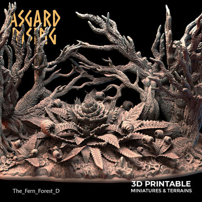 3D Printed Asgard Rising The Fern Forest 28 32 mm Wargaming DnD
