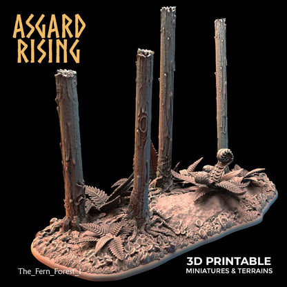 3D Printed Asgard Rising The Fern Forest 28 32 mm Wargaming DnD