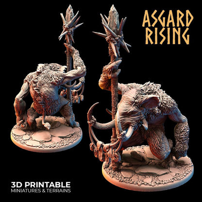 3D Printed Asgard Rising Tundra Trolls Set 28 32mm Ragnarok D&D