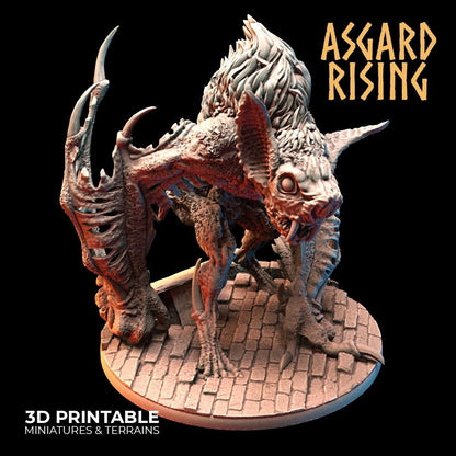 3D Printed Asgard Rising Varkolak Undead Creature 28mm - 32mm D&D