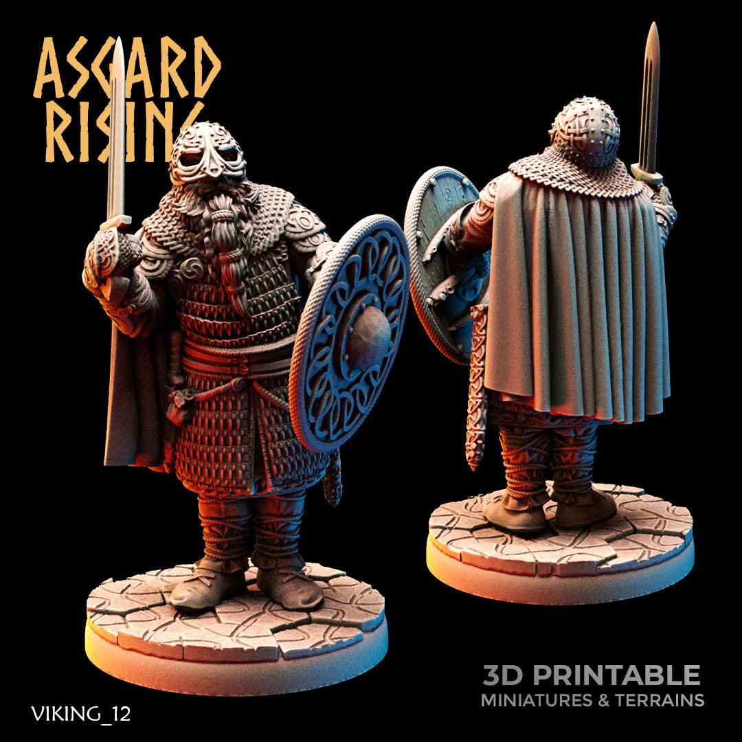 3D Printed Asgard Rising Viking Huscarls 28mm - 32mm