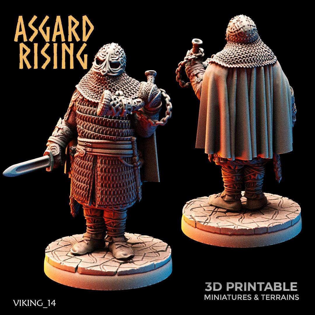 3D Printed Asgard Rising Viking Huscarls 28mm - 32mm