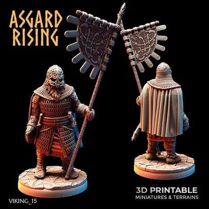 3D Printed Asgard Rising Viking Huscarls 28mm - 32mm