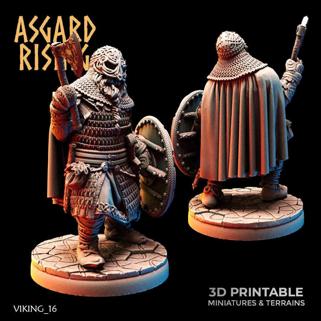 3D Printed Asgard Rising Viking Huscarls 28mm - 32mm