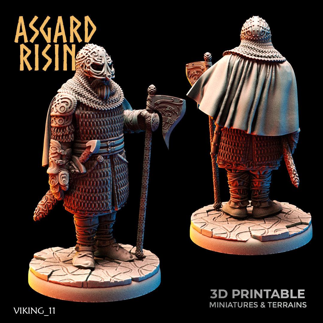 3D Printed Asgard Rising Viking Huscarls 28mm - 32mm