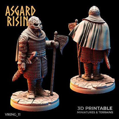 3D Printed Asgard Rising Viking Huscarls 28mm - 32mm