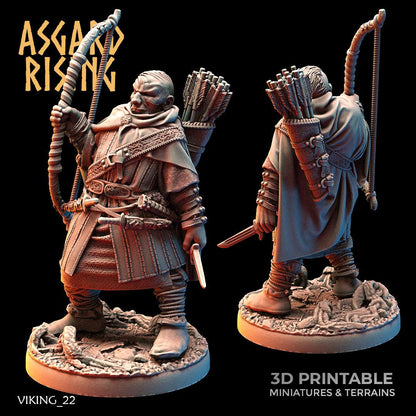 3D Printed Asgard Rising Viking Rangers 28 32 mm Wargaming DnD