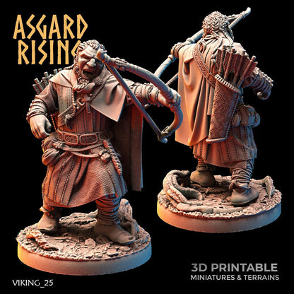 3D Printed Asgard Rising Viking Rangers 28 32 mm Wargaming DnD