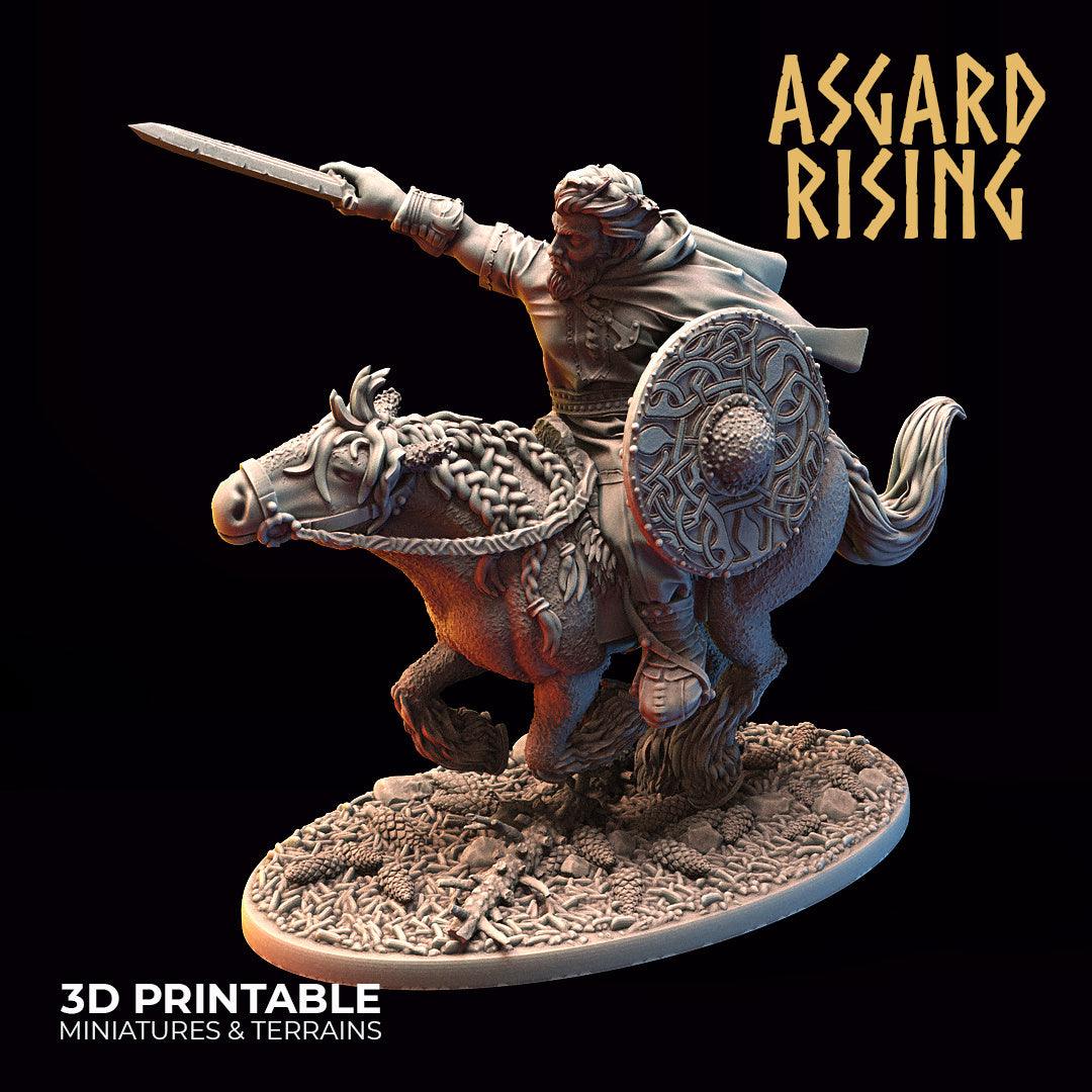 3D Printed Asgard Rising Viking Riders Modular Warband 28mm - 32mm