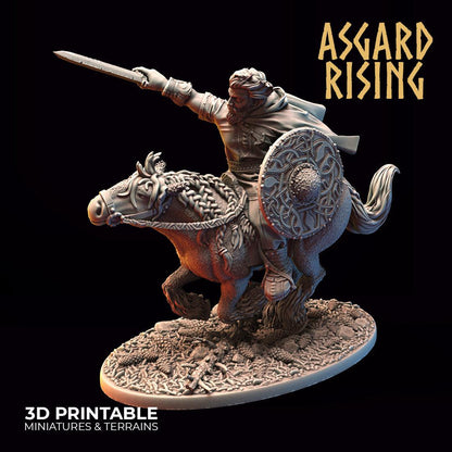 3D Printed Asgard Rising Viking Riders Modular Warband 28mm - 32mm