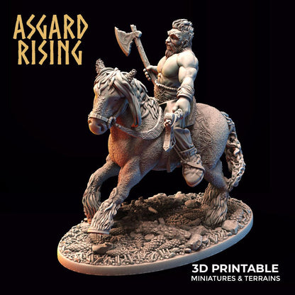 3D Printed Asgard Rising Viking Riders Modular Warband 28mm - 32mm