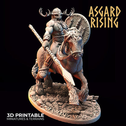 3D Printed Asgard Rising Viking Riders Modular Warband 28mm - 32mm