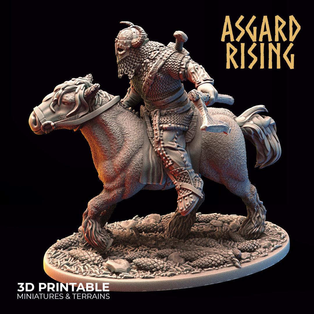 3D Printed Asgard Rising Viking Riders Modular Warband 28mm - 32mm