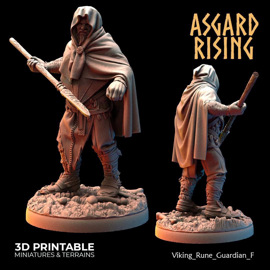 3D Printed Asgard Rising Viking Rune Guardians of the Raven Clan - 28 32mm Wargaming DnD