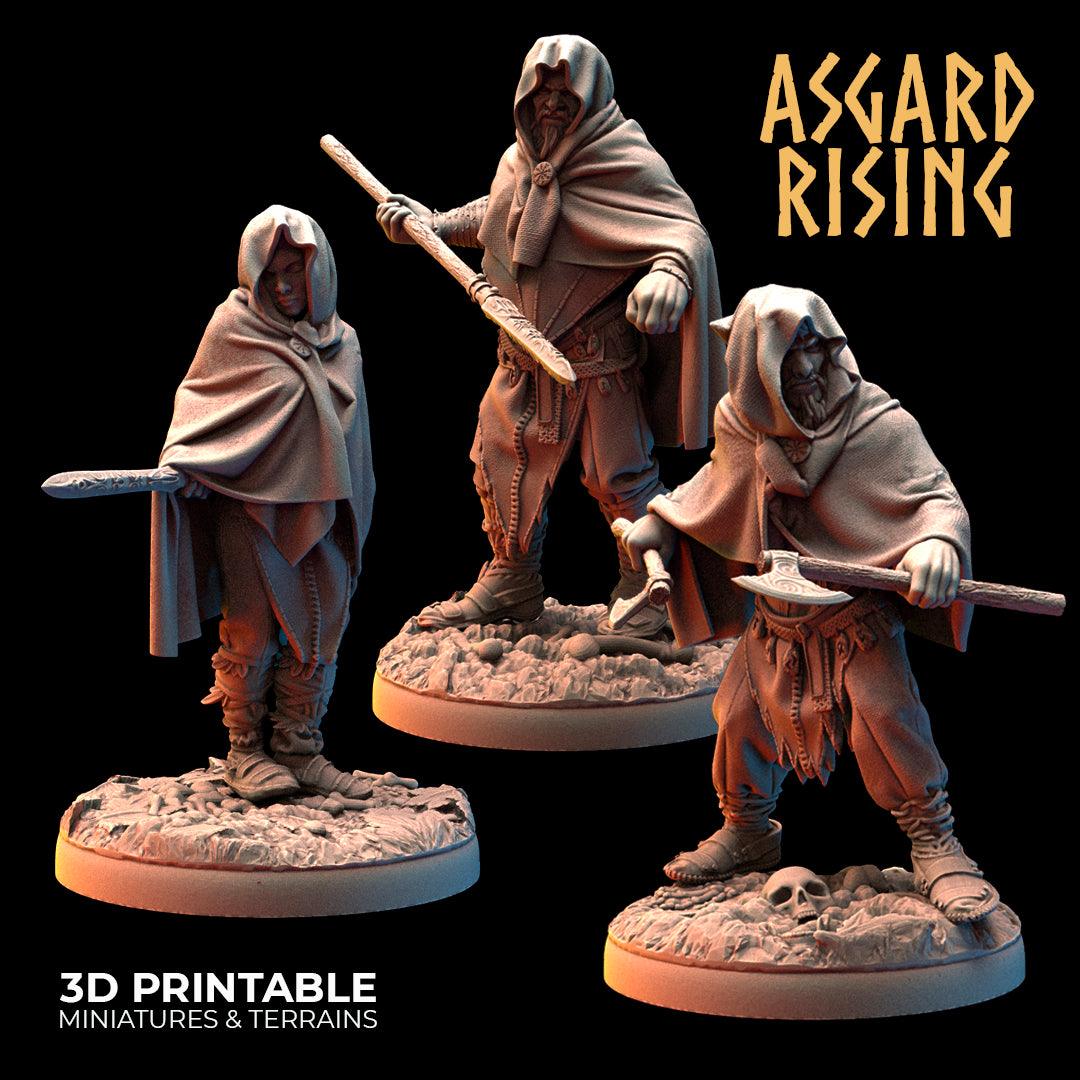 3D Printed Asgard Rising Viking Rune Guardians of the Raven Clan - 28 32mm Wargaming DnD