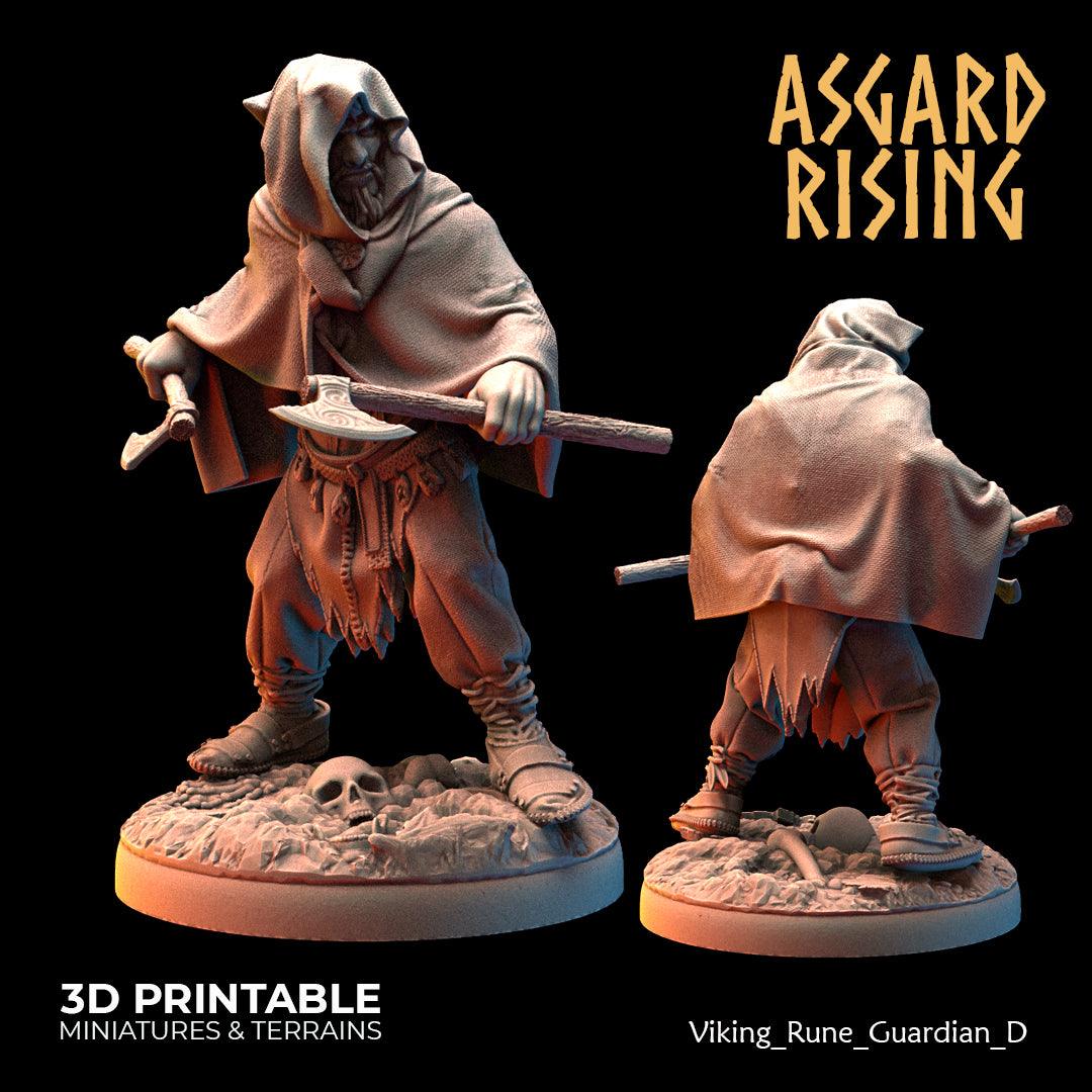 3D Printed Asgard Rising Viking Rune Guardians of the Raven Clan - 28 32mm Wargaming DnD